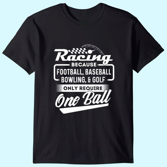 Discover Racing Because - Funny Drag Racer Race Car Drag Racing T-Shirt