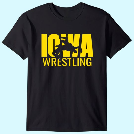 Discover Iowa Wrestling Freestyle Wrestler The Hawkeye State T Shirt