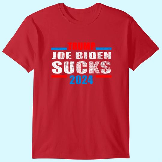 Discover Joe Biden Sucks Funny Anti-Biden Election Pro-Trump 2024 T-Shirt