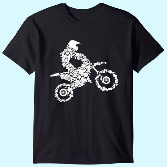 Discover Dirt Bike Rider Motocross Enduro Dirt Biking Boys Gift T-Shirt