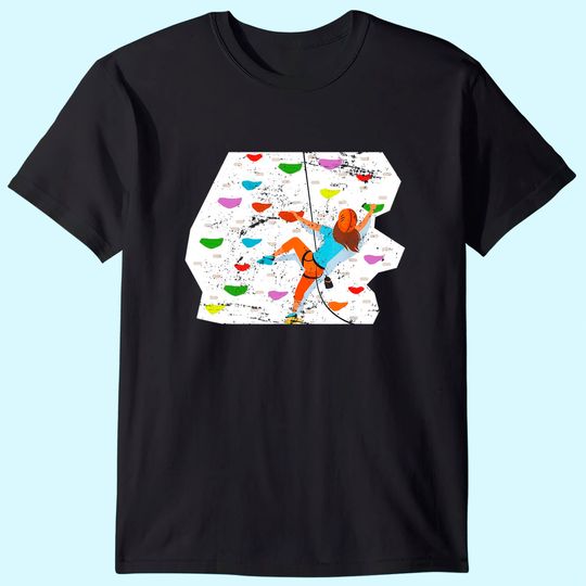 Discover Rock Mountain Climber Women Girls Gift Idea Climbing T-Shirt