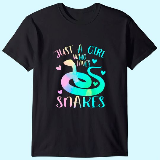 Discover Just a Girl Who Loves Snakes Themed Lover Girls T-Shirt