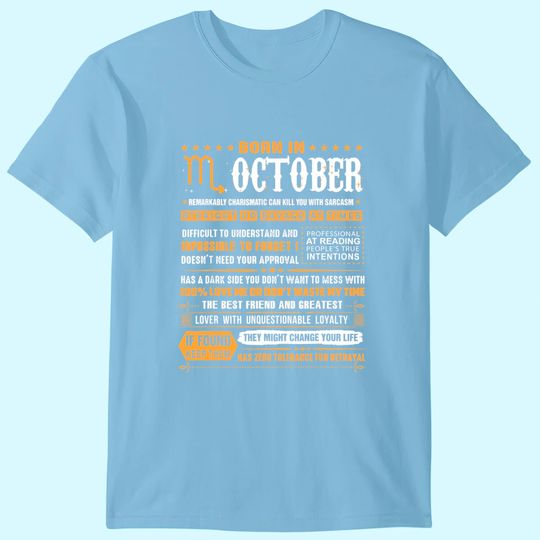 Discover Born In October Scorpio T-Shirt