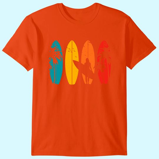 Discover Surfer Gift Vintage Surfing Surf Board Beach T-Shirt