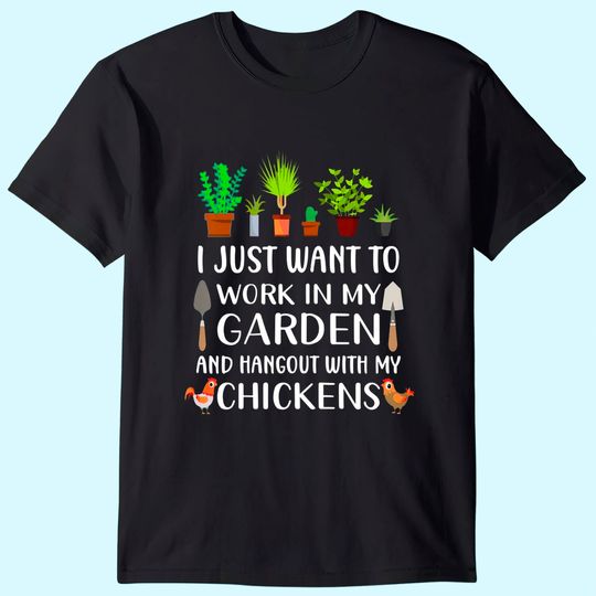 Discover Chicken lover gardening Gardener T-Shirt
