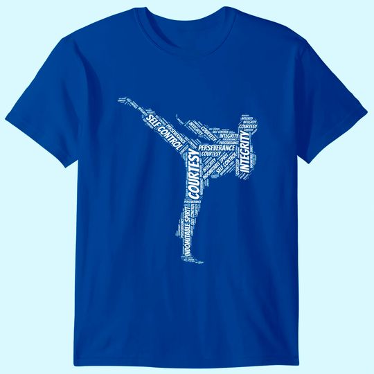 Discover Taekwondo Fighter 5 Tenets Of TKD Martial Arts T Shirt