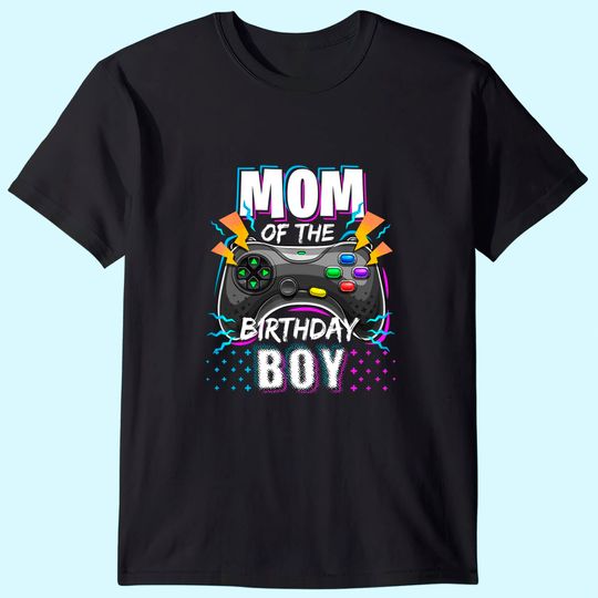 Discover Mom of the Birthday Boy Matching Video Gamer T Shirt