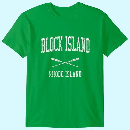 Discover Block Island Rhode Island RI Vintage Nautical T Shirt