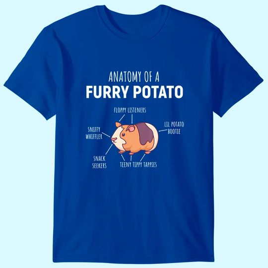 Discover Anatomy Of A Furry Potato Guinea Pig Lover Gift T-Shirt