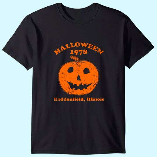Discover Halloween 1978 holiday spooky gift myers pumpkin haddonfield T-Shirt