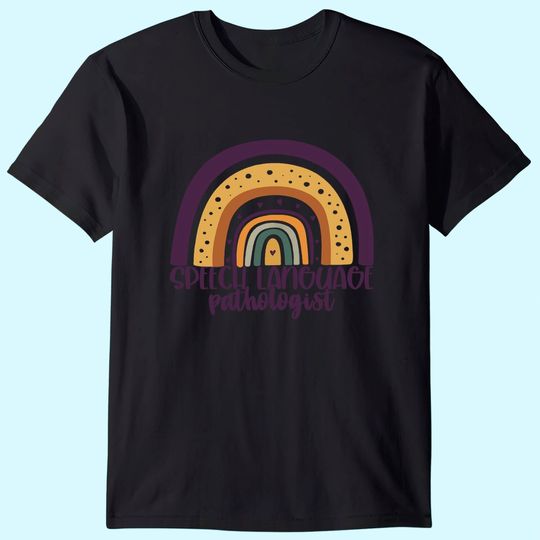 Discover Speech Language Pathologist Rainbow Speech Therapy T-Shirt