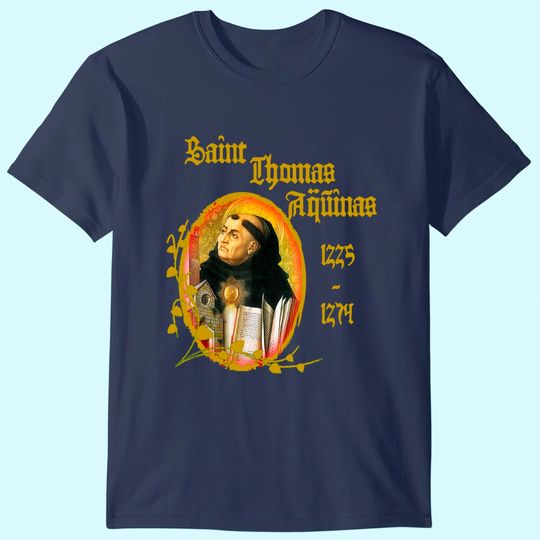 Discover St Thomas Aquinas Catholic T-Shirt