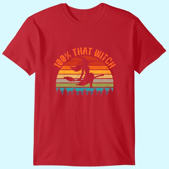 Discover 100% That Witch - Funny Halloween Vintage Halloween T-Shirt