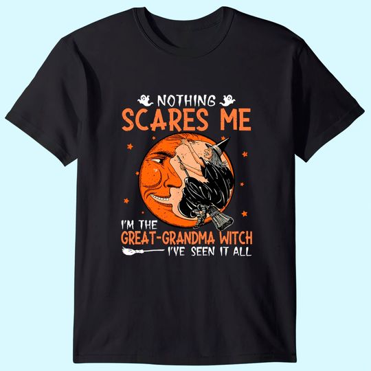 Discover Funny Halloween Sayings Great-Grandma Witch Halloween T-Shirt