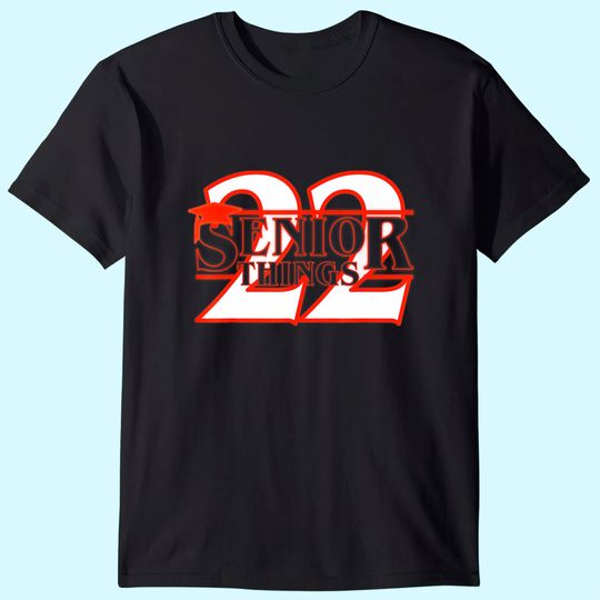 Discover Class 2022 Senior Things TV Style Stranger Graduate Gifts T-Shirt