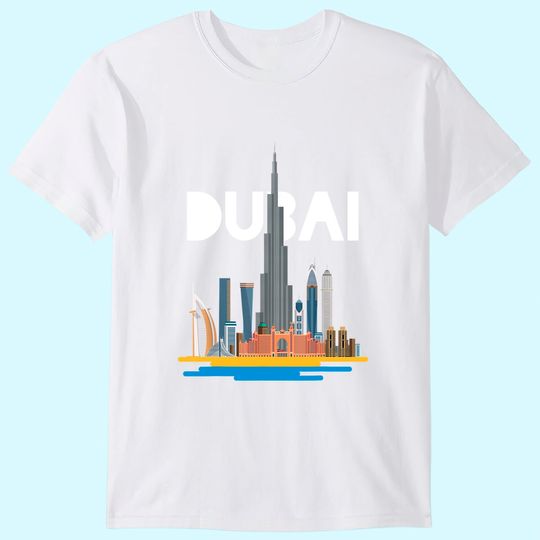 Discover illustration of the city of Dubai T-Shirt