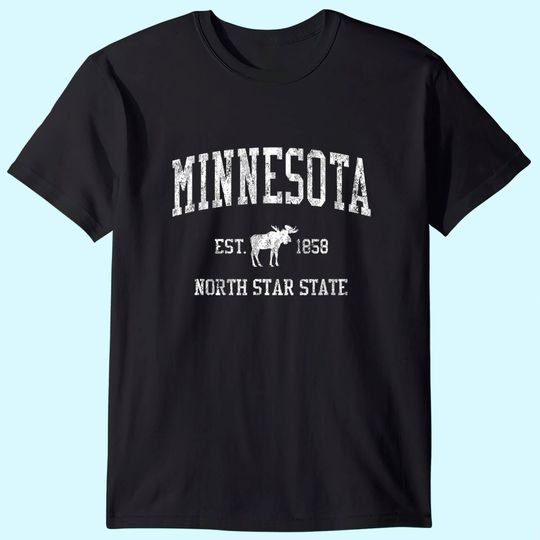 Discover Minnesota Vintage Sports T-Shirt