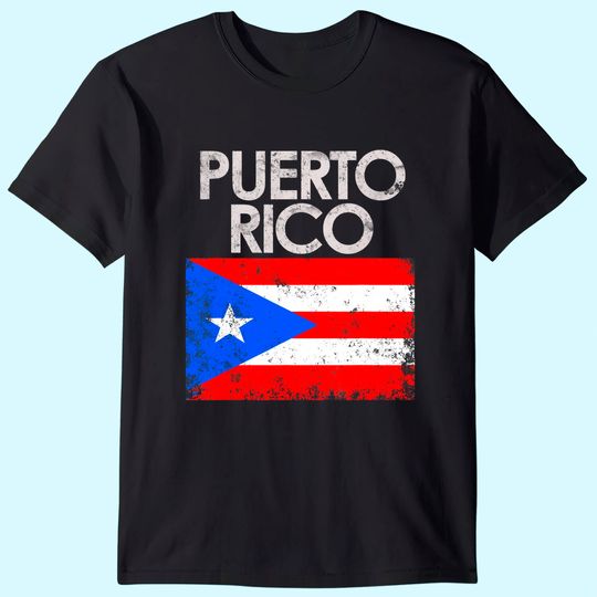 Discover Vintage Puerto Rico Rican Flag T Shirt