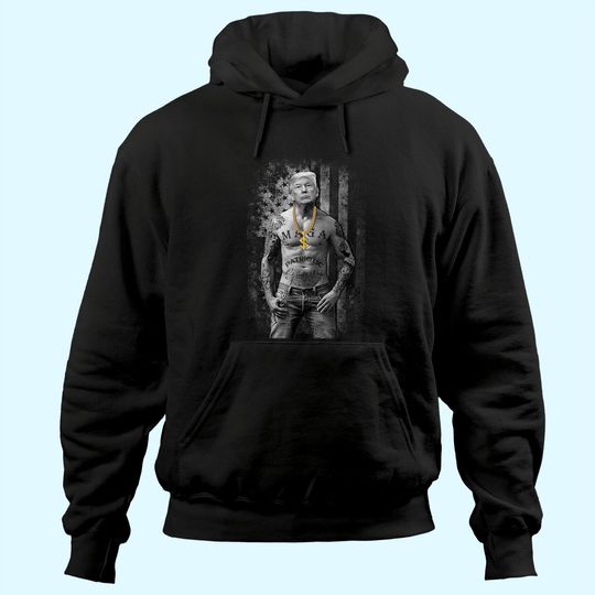 Discover Patriotic Gangster Anti Liberal Pro Trump Republican Gifts Hoodie