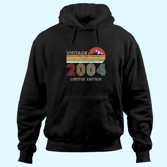Discover 17 Year Old Gifts Vintage 2004 Limited Edition 17th Birthday Hoodie