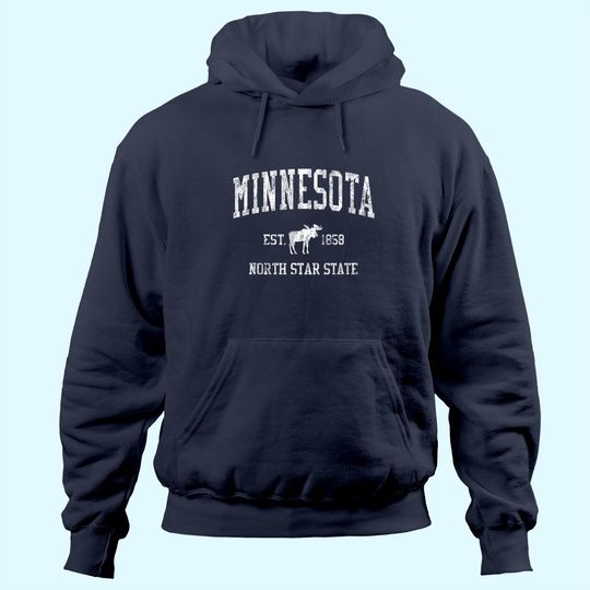 Discover Minnesota Vintage Sports Hoodie