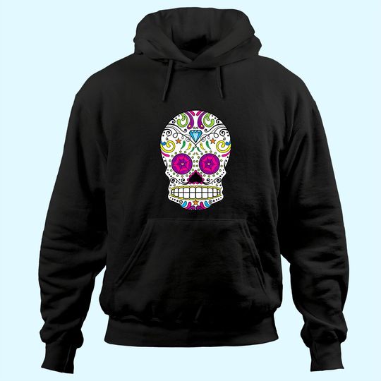 Discover Sugar Skull Day of the dead Dia de los Muertos halloween Hoodie