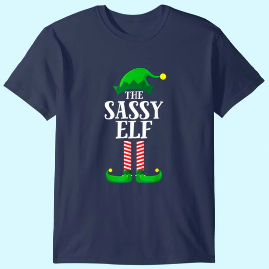 Discover Sassy Elf Matching Family Group Christmas Party Pajama T Shirt