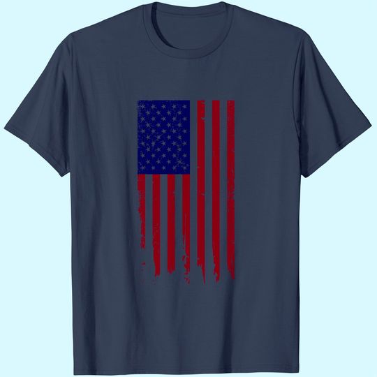 Discover Men's Shirt America Patriotic Flag