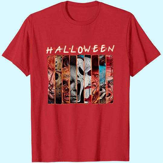 Discover Halloween Squad Vintage Horror Movies T-Shirt