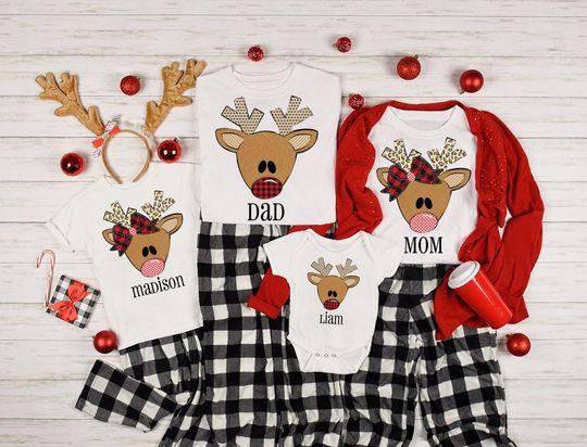 Discover Personalized Christmas Family Matching T Shirts