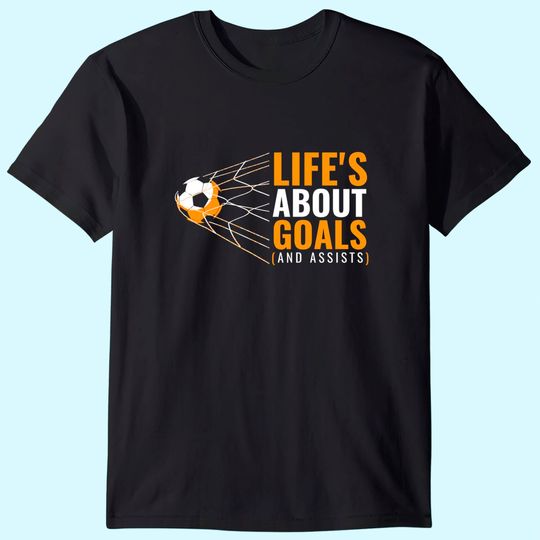 Discover Soccer Shirt for Boys Life's About Goals Boys Soccer T Shirt