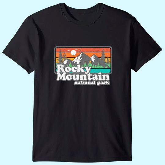Discover Rocky Mountain National Park Colorado Hiking Camping Gift T-Shirt