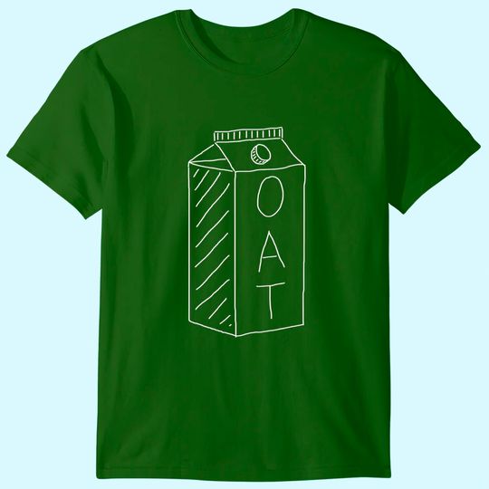 Discover Minimal Cartoon Oat Milk Apparel / Vegan & Vegetarian T-Shirt