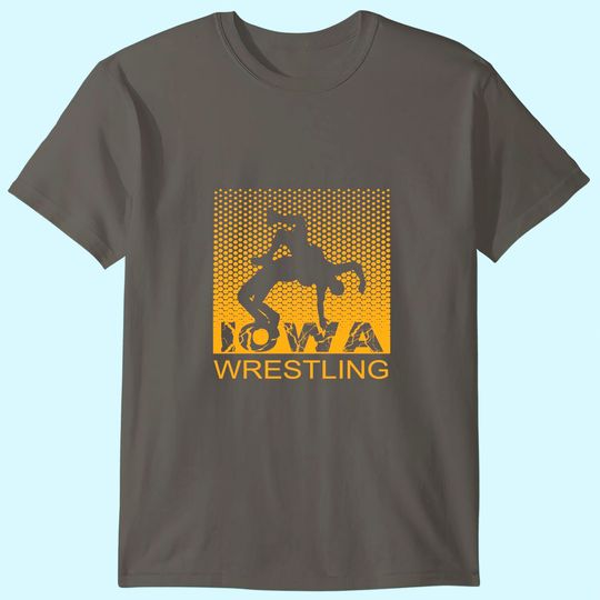 Discover Graphic Iowa Wrestling Freestyle Wrestler The Hawkeye State T Shirt
