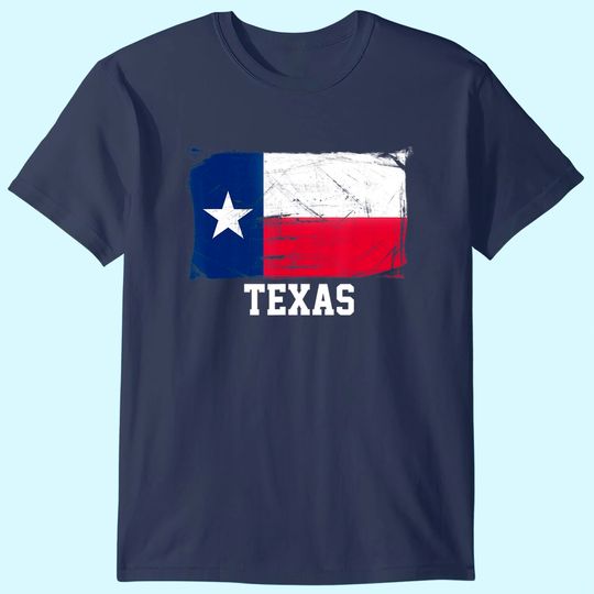 Discover Texas United States Vintage Distressed Flag T Shirt