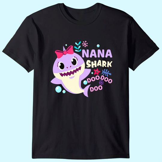 Discover Nana Shark Doo Doo shirt for Birthday Boy, Girl, Kids Gift T-Shirt