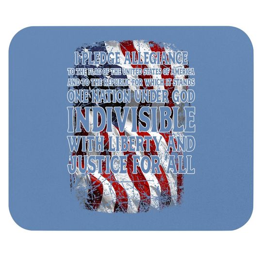 Discover Pledge Allegiance To The Flag Usa Mouse Pad