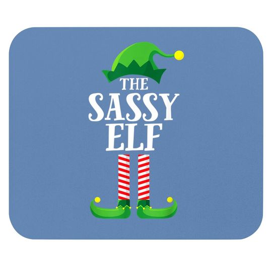 Discover Sassy Elf Matching Family Group Christmas Party Pajama Mouse Pad