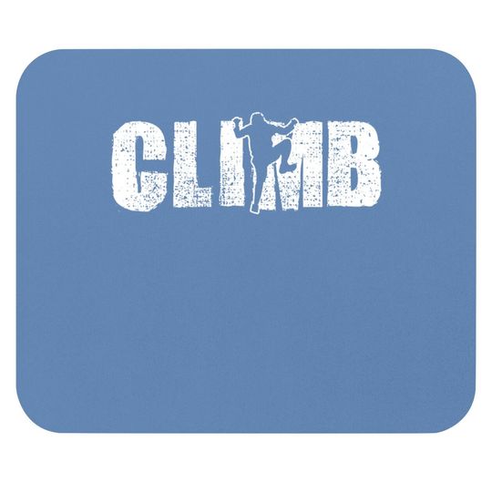 Discover Climbing Vintage Climb Gift Bouldering Mouse Pad