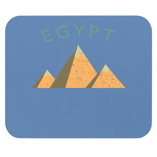 Discover Egypt Pyramids Giza Cairo Distressed Mouse Pad