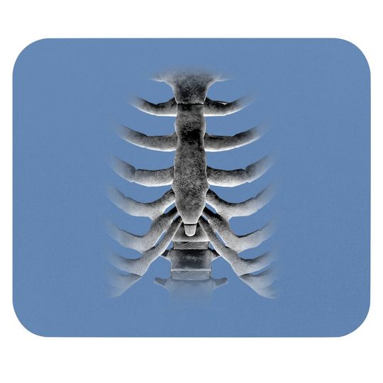 Discover Skeleton Chest Rib-cage Bones Halloween Mouse Pad