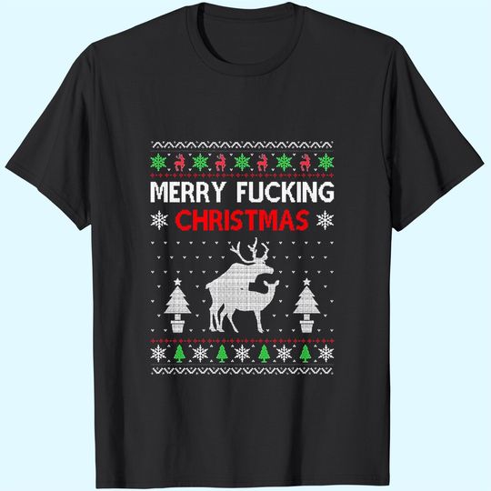 Discover Merry F.u.c.k.i.n.g Christmas Reindeer Classic T-Shirts