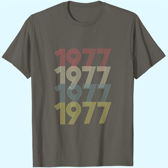 Discover 44 Year Old Birthday Gift Tee 1977 Birthday Shirt Vintage T Shirt