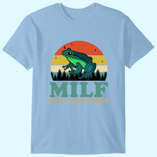 Discover I Love Frogs Saying-Amphibian Lovers T-Shirt