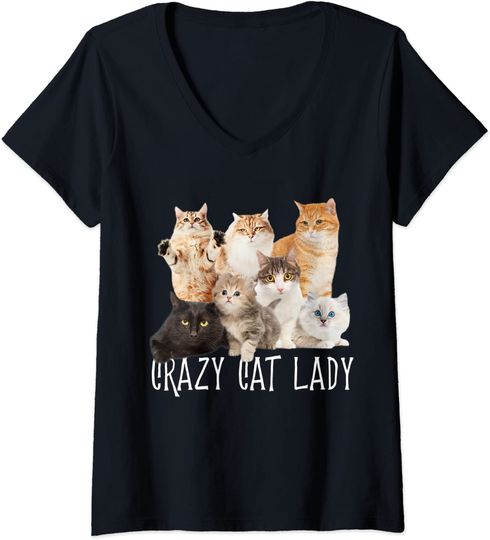 T-shirt de Mulher Gatos Preguiçosos