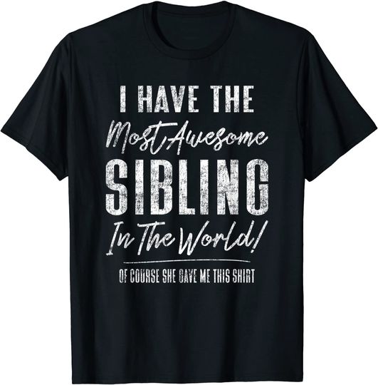 Discover Hilarious Family Rivalry Gag Favorite Sibling Brother Sister T-Shirt