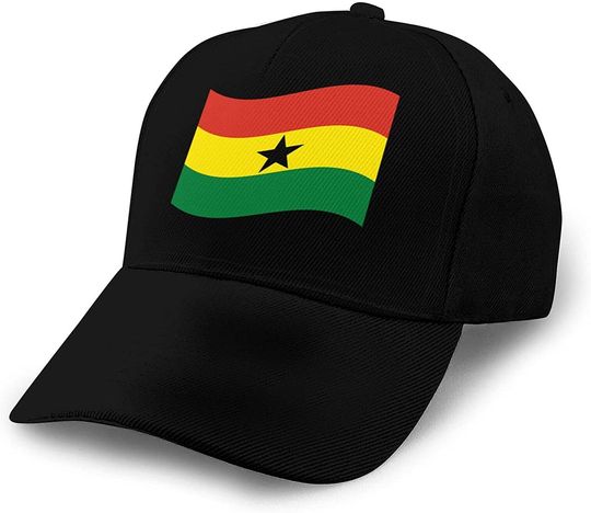 Discover Inspier White Ghana Flag Baseball Hat