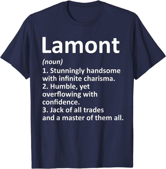 Discover LAMONT Definition Personalized Name Birthday Gift Idea T-Shirt