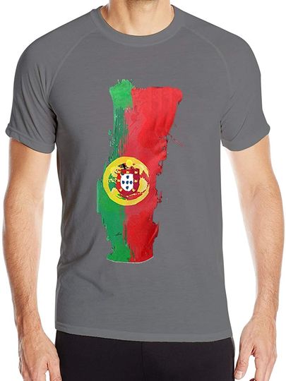 T-shirt de Homem de Treino Mapa de Portugal