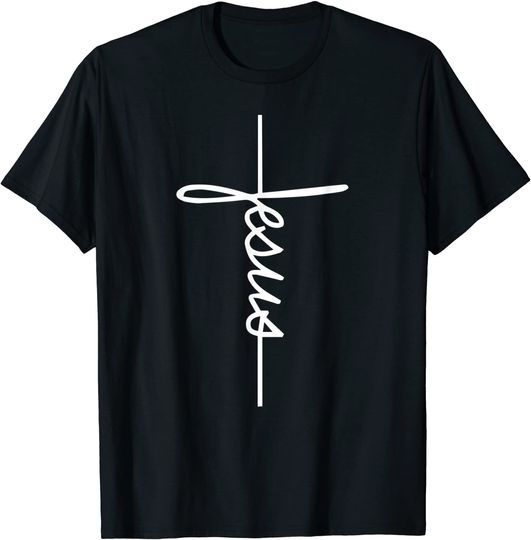 T-shirt Unissexo com Jesus Presentes para os Cristãos